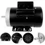 1.5HP Electric Motor 3450RPM Reversible Single Phase 56C Frame General Purpose Motor for Agricultural Machinery General Equipment 5/8