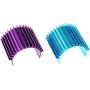 DGZZI 380 Motor Heat Sink 2PCS Aluminium Alloy Heatsink Cooling Fins for RC 370 380 385 390 395 Size Brushed Brushless Motor Purple and Blue