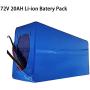 Jieoto 72V Ebike Battery Pack 20AH/ 30AH/ 40AH Waterproof Rechargeable Lithium Battery with Charger Suitable for 2800W 2500W 2000W 1800W 1500W 1200W 1000W Electric Motorcycle Motors