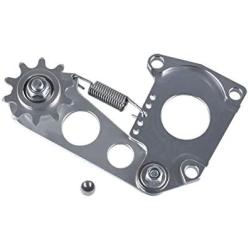 UAUS Adjustable Chain Tensioner W/Chain Guide CNC Silver Fit 415 Chain For 49cc 66cc 80cc Engine Motorized Bike Bicycle