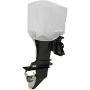 Seamander Outboard Motor Cover 10 - 200 HP Engines Cover Waterproof Boat Cover (Half Outboard fits 10 hp, Grey(300D))