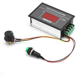 6-60V 12V 24V 36V 48V 30A PWM DC Motor Speed Controller Digital Regulator Variable Speed Switch Display LED Control Circuit Board Start Stop Switch
