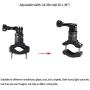 Bike Handlebar Mount for Gopro Hero 9/8/7/6/5/4/3 Session Sj4000 Yi 4K AKASO Campark,Aluminium 360 Degree Rotation Mountain Bicycle Motorcycle Camera Clamp Clip, for Biking, Motorcycling