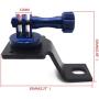 HTTMT- Motorcycle Rearview Mirror Camera Mount Bracket Holder Compatible with GoPro Hero 7/6/5/4 in Blue [P/N: GZSP-SP-015]