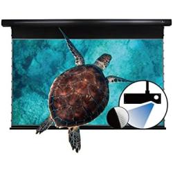 VIVIDSTORM-Projection Screens,Rotate/Spin ALR UST Motor Tension Screen,Electric Tab-tensioned Drop Down Screen,16: 9 Home Theatre System Compatible with UST Laser TV Projector,VBMSLUST84HA