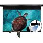 VIVIDSTORM-Projection Screens,Rotate/Spin ALR UST Motor Tension Screen,Electric Tab-tensioned Drop Down Screen,16: 9 Home Theatre System Compatible with UST Laser TV Projector,VBMSLUST84HA