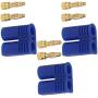 Heyiarbeit 6 Sets EC2 Connector 2mm Gold Bullet Banana Plug Male for RC ESC Lipo Battery Electric Motor DIY