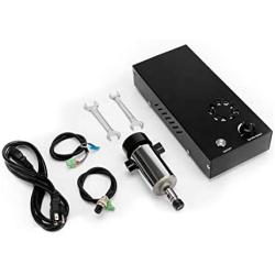 FoxAlien CNC Upgrade Kit 300W DC Spindle Milling Motor for 3018-SE V2&Masuter CNC Router Engraving Machine with Integrated Control Box Speed Adjust Button