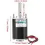 12V/24V 30W CW/CCW Permanent Magnet DC Motor Reversible Electric Gear Motor High Speed Low Noise for DIY Generator XD-3420 (12V 3000RPM)