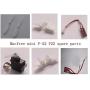 Vehicles-OCS Macfree Mini F-22 F22 RC Airplane Spare Parts Propeller Blade servo Motor seat ESC Rudder Angle Receiver Pulley etc - (Color: Brush Propeller)