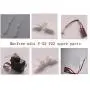 Vehicles-OCS Macfree Mini F-22 F22 RC Airplane Spare Parts Propeller Blade servo Motor seat ESC Rudder Angle Receiver Pulley etc - (Color: Brush Propeller)