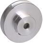BQLZR 41x16x6MM Silver Aluminum Alloy Single Groove 6MM Fixed Bore Pulley for Motor Shaft 3-5MM PU Round Belts