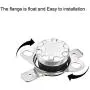 uxcell KSD301 Thermostat 40°C/104°F 10A Normally Closed N.C Adjust Snap Disc Temperature Switch 5pcs