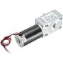 sourcing map 25RPM DC 24V Motor 8mm Dia Shaft Gearbox Electric Geared Motor with 2 Wire