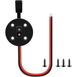 OUOU SAE Cable SAE Socket Sidewall Port,SAE Solar Waterproof Quick Connect Panel Mount Universal Flush-Mountable Connector - with 8 Mounting Screws for Motorcycle Generator Charger and More