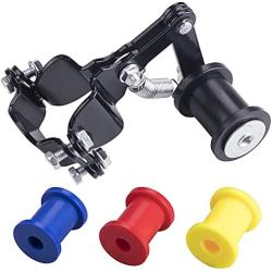 CNCMOTOK Universal Motorcycle Chain Adjuster Tensioner Guide with three Backup guide wheels Dirt Pit Pro Dirt Bike 4 wheeler