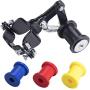 CNCMOTOK Universal Motorcycle Chain Adjuster Tensioner Guide with three Backup guide wheels Dirt Pit Pro Dirt Bike 4 wheeler