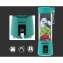 Blendest Portable Blender, USB Travel Juice Cup Personal Travel Blender Baby Food Mixing Machine with Updated 6 Blades with Powerful Motor Speed 18,000 rpm Rechargeable Battery,13.5 OZ (400ml) Mint Blue