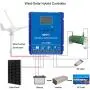 PIKASOLA 1400W Off Grid with Unloader Hybrid Wind Solar Controller Auto 12/24V Battery MPPT Charge Boost Float of max 800w Wind Turbine Generator 600w Solar Panel Home Street Light Controller