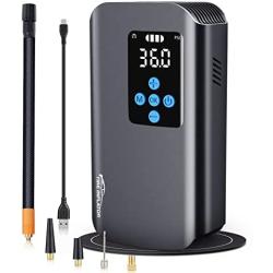 Nulksen Tire Inflator Portable Air Compressor, 150PSI Cordless Air Pump for Car Tires with 7800mAh Battery, Fast Inflate Electric Tire Pump with Pressure Gauge Emergency Light for Car Bike Motor Ball