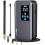 Nulksen Tire Inflator Portable Air Compressor, 150PSI Cordless Air Pump for Car Tires with 7800mAh Battery, Fast Inflate Electric Tire Pump with Pressure Gauge Emergency Light for Car Bike Motor Ball