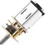 Gear Motor 6V, DC Motor Mini Electric Motor with Long M3*55MM Screw Thread Output Shaft 30RPM~500RPM(#1) for linear actuator motoriduttore 30 rpm a vite 30 rpm motor screw 2g linear servo motor nema 1