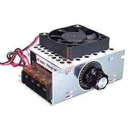 220V 4000W 20A AC Motor Speed Controller SCR Voltage Regulator Fan LED Light Temperature Speed Control Dimmer Switch Heat Sink