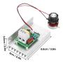 AC Motor Speed Controller, 10000W 220V SCR Electric Voltage Regulator Dimmer Motor Speed Temperature Controller, Voltage Controller