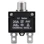 Thermal Overload Protector, AC 125/250V Push Button Circuit Breaker Advanced Fitness Power Entry Thermal Circuit Breaker Protector (20A)