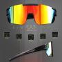 JHUA Polarized Cycling Glasses for Men Women, UV400 Protection Sports Sunglasses Baseball Bicycle Driving Motorcycle MTB
