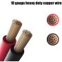 Vemote SAE Battery Connector 10AWG SAE to Ring Terminal Harness with 15Amps Fuse 2 Pin SAE Quick Disconnect Connector 2FT Extension Cable for Motorcycle RVs Boats etc.