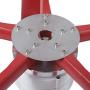 Coldwind Wind Power Turbines Generator 12 24 48v 5 Blades Generator Lantern Wind Turbines Vertical Axis for Streetlight+Controller-Red 24v