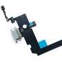 Johncase OEM Charging Port Dock Connector Flex Cable + Microphone + Vibrating Motor Buckle Replacement Part Compatible for iPhone Xs MAX All Carriers (White)