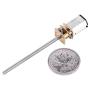 DC Motor Reverable Threaded Output Shaft Lead Screw 6V Motor Stepper Lead Screw Actuator Gear Motor with Long M3*55MM Lead Screw Thread Output Shaft (6V 30RPM)