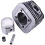 Niome 100cc Engine Motor Cylinder Piston Pin Set For Motorized Bicycle Bike Motor