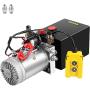 Mophorn Hydraulic Power Unit Single Acting Hydraulic Pump 4 Quart Dump Truck Hydraulic Pump 12V DC Hydraulic Pump Dump Trailer 3200PSI (Steel, 4 Quart Single Acting)