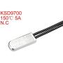 uxcell KSD9700 Thermostat, 150℃ Normally Close Temperature Switch Thermal Switch, N.C 5A Metal Temperature Controller 2pcs