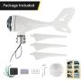 Dyna-Living Bundle 500W DC 12V 5 Blades, 400W DC 12V 3 Blades Wind Turbine Generator Kit with Charge Controller