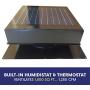 20-Watt Solar Attic Fan (Grey) with Thermostat / Humidistat (20 x 20 x 11 IN) - Brushless Motor – Hail and Weather Resistant Solar Vent Fan – Solar Powered Attic Fan for Homes - by Remington Solar