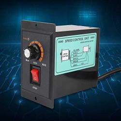 Motor Speed Controller, US-52-RED Single Phase AC Motor Speed Controller, 300W/400W/500W High Precision Electric Motor Speed Regulator, AC 220V, 50/60Hz(300W)