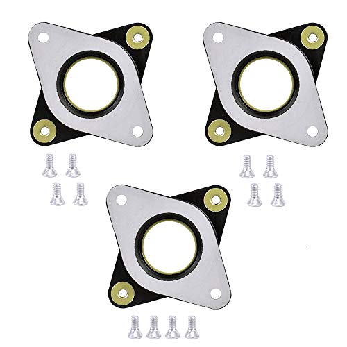 ManLee 3Pcs NEMA 17 Stepper Motor Steel and Rubber Vibration Dampers Stepper Motor Spacer Damper with M3 Screws for 3D Printer 42 Stepper Motor Shock Absorber for CNC Creality CR-10 CR-10S Ender