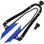 Seaworks Dual Feed Muff Style Boat Motor Flusher | Use for Antifreeze Winterization or Common Water Flush | 5/8 Inch Standard Garden Hose Connection (Blue)