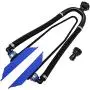 Seaworks Dual Feed Muff Style Boat Motor Flusher | Use for Antifreeze Winterization or Common Water Flush | 5/8 Inch Standard Garden Hose Connection (Blue)