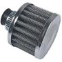 Miaowa 2PCS 12mm Mini Universal Sliver Motor Cone Cold Clean Air Intake Filter Turbo Vent Breather, Silver