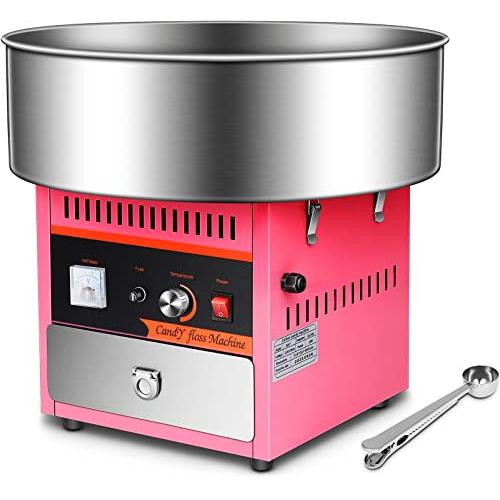 Pink Commercial Electric Cotton Candy Machine for Kids Family Pink Girls,1000W Large Commercial Household Cotton Candy Maker Candy Floss Machine,for Making The Taste of Childhood