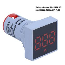 AD16‑22FSV Voltage Signal , Controllers Motor Speed Controllers Indicator Digital Testing Voltage Monitor Frosted Panel Voltage Meter Indicator 60~500v AC Voltage For Signal Indication[red]