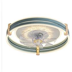 TiffyDance Home Office LED Lighting Ceiling Fan with Lights and Remote Control Dimmable Silent Modern Metal Acrylic Controller Fan Ceiling Lampe Decorative for Kids Childrens
