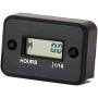 Nine-Rong Digital LCD Inductive Hour Meter Hourmeter Waterproof for Marine Boat SnowBlower Inverter Generator Motorcycle ATV Lawn Mower and Small Gas Engine(Black)