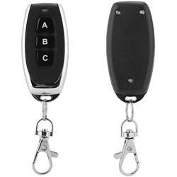 Cloning Wireless Alarm Remote Control Key Fob, Wireless Universal 3 Key Metal Clone Remote Control Copy for Electric Gate Garage Door