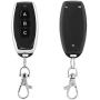 Cloning Wireless Alarm Remote Control Key Fob, Wireless Universal 3 Key Metal Clone Remote Control Copy for Electric Gate Garage Door